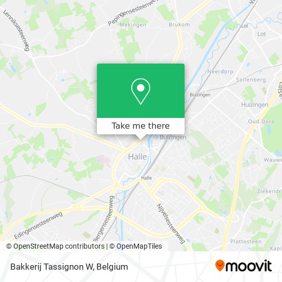 Bakkerij Tassignon W map