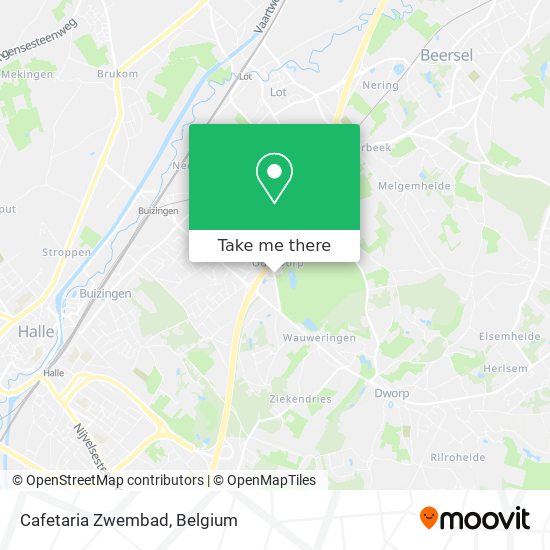 Cafetaria Zwembad map