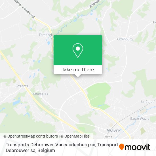 Transports Debrouwer-Vancaudenberg sa, Transport Debrouwer sa plan