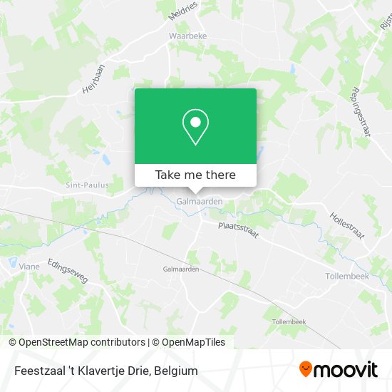 Feestzaal 't Klavertje Drie map