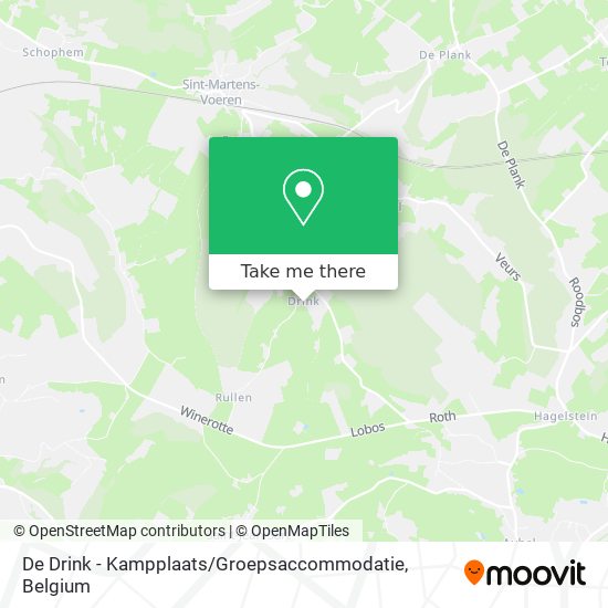 De Drink - Kampplaats / Groepsaccommodatie plan