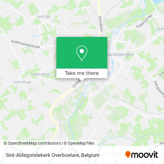 Sint-Aldegondekerk Overboelare plan