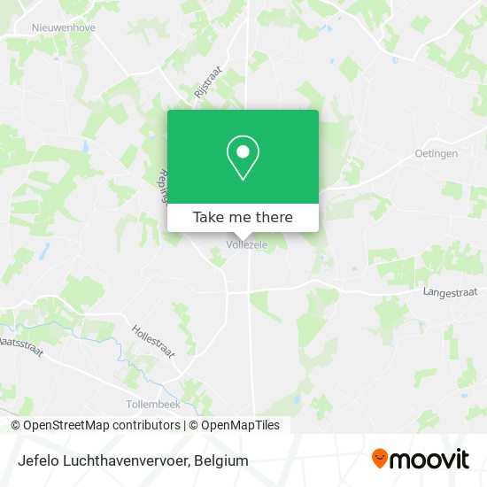 Jefelo Luchthavenvervoer map