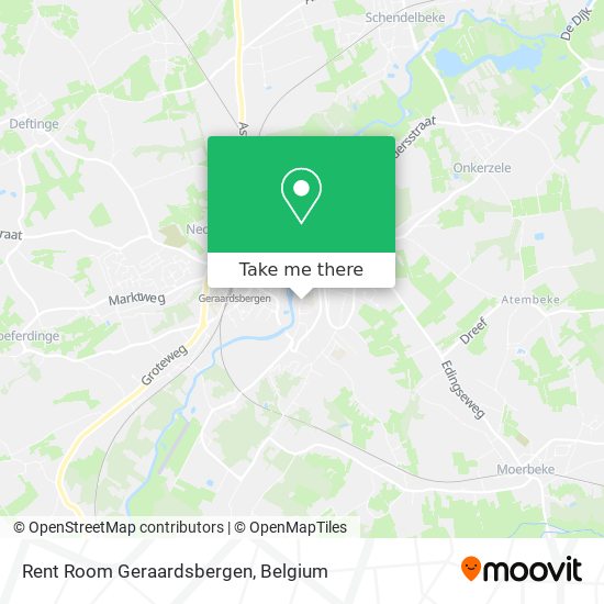 Rent Room Geraardsbergen map