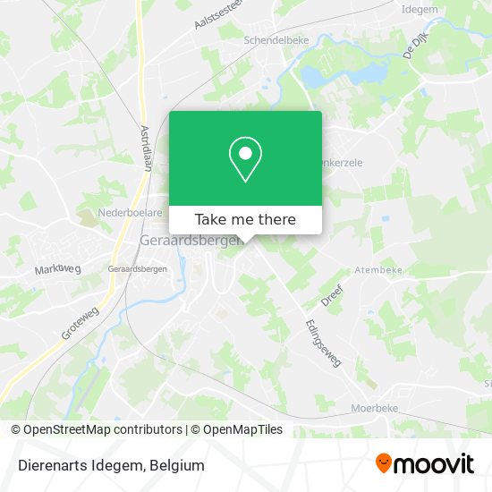 Dierenarts Idegem map