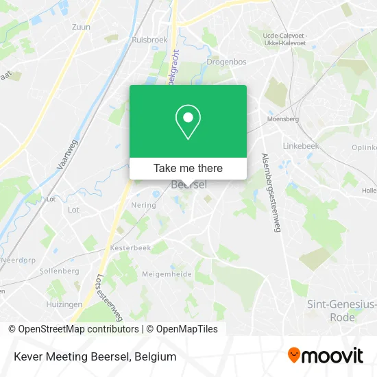 Kever Meeting Beersel map