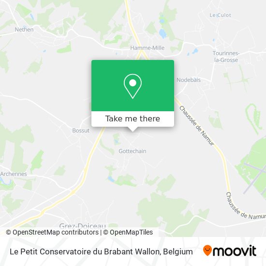 Le Petit Conservatoire du Brabant Wallon plan