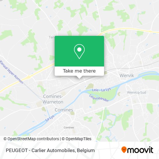 PEUGEOT - Carlier Automobiles map