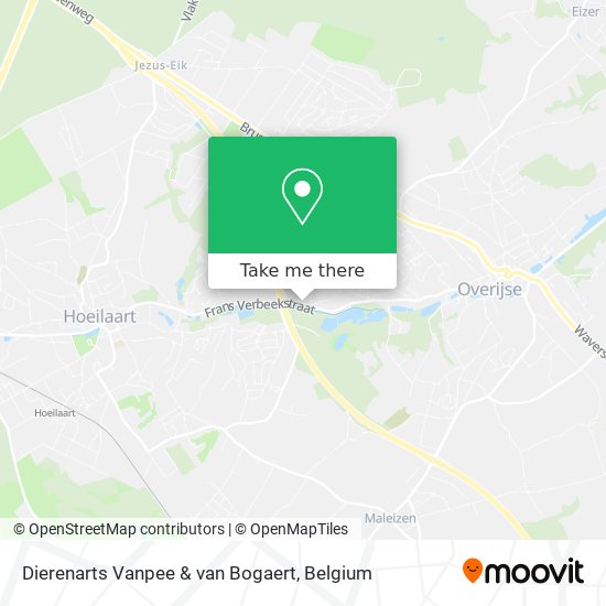 Dierenarts Vanpee & van Bogaert map