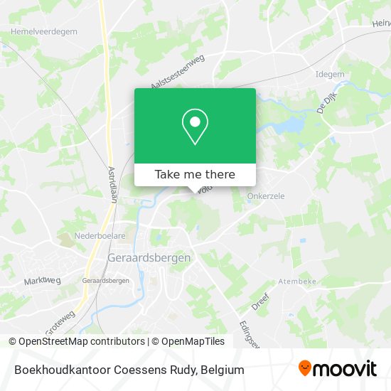 Boekhoudkantoor Coessens Rudy map