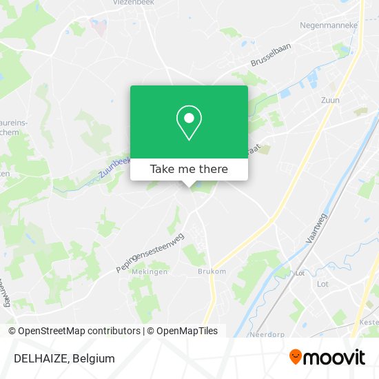 DELHAIZE map