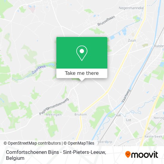 Comfortschoenen Bijns - Sint-Pieters-Leeuw map