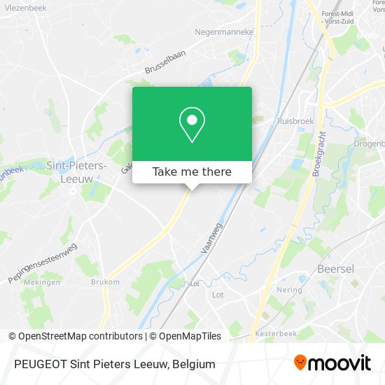 PEUGEOT Sint Pieters Leeuw map