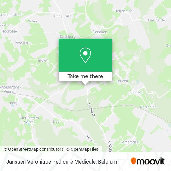 Janssen Veronique Pédicure Médicale plan