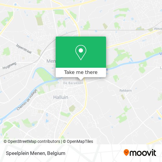 Speelplein Menen map