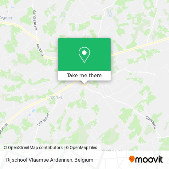 Rijschool Vlaamse Ardennen plan