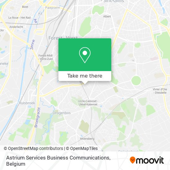 Astrium Services Business Communications map