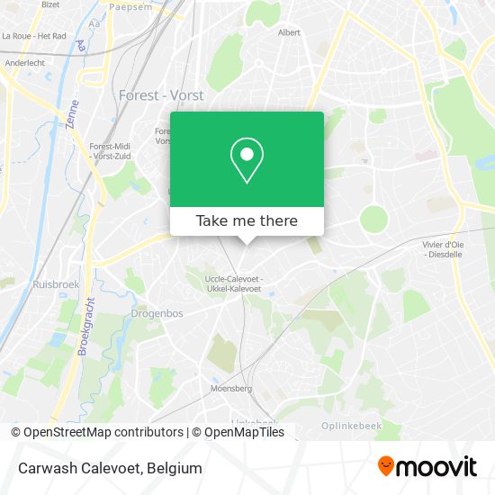 Carwash Calevoet map