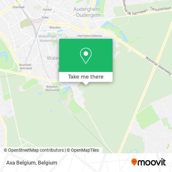 Axa Belgium map