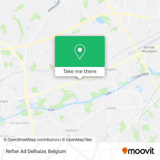 Refter Ad Delhaize map