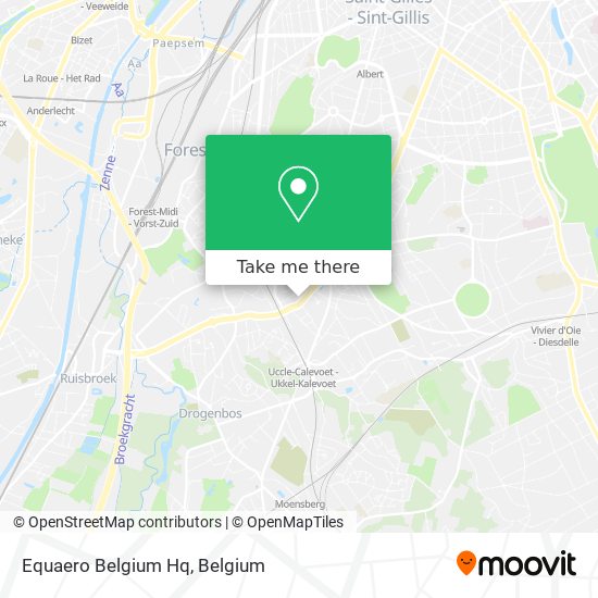 Equaero Belgium Hq map