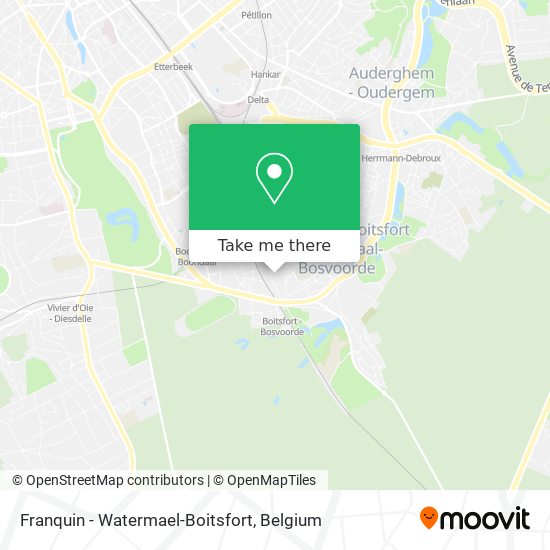 Franquin - Watermael-Boitsfort map