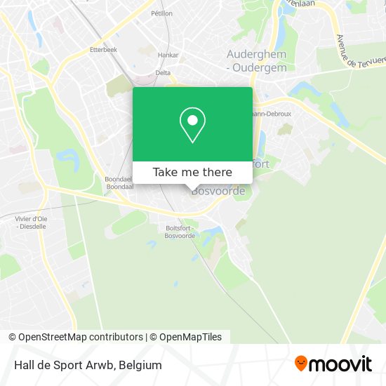 Hall de Sport Arwb map