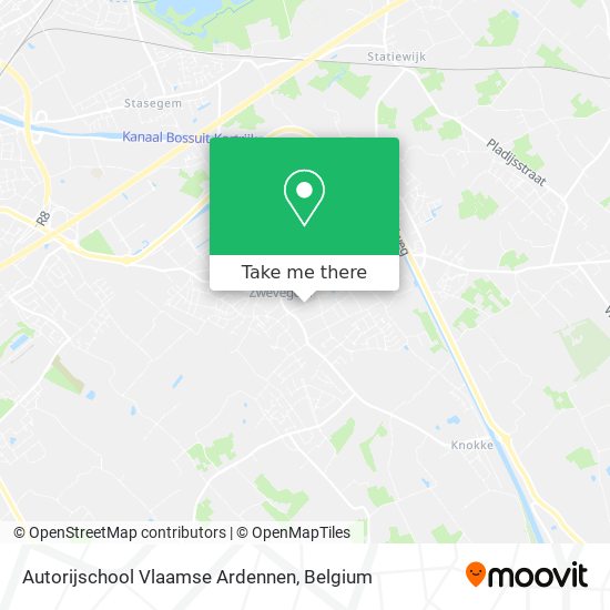 Autorijschool Vlaamse Ardennen plan