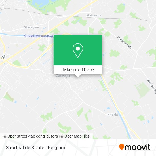 Sporthal de Kouter map