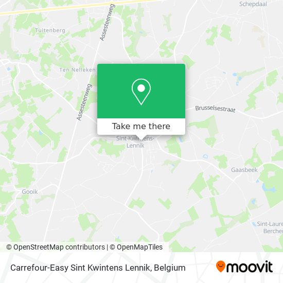 Carrefour-Easy Sint Kwintens Lennik map