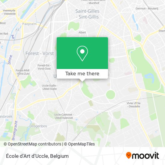 École d'Art d'Uccle map