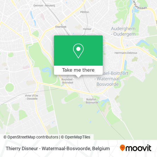 Thierry Disneur - Watermaal-Bosvoorde map