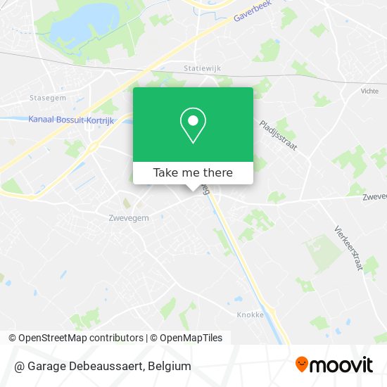 @ Garage Debeaussaert map