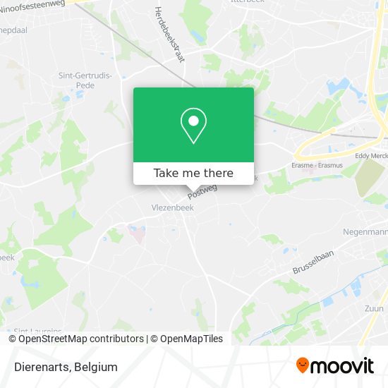 Dierenarts map