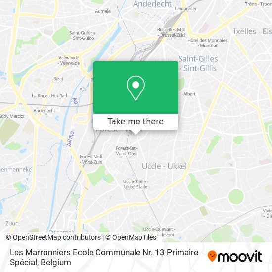 Les Marronniers Ecole Communale Nr. 13 Primaire Spécial map