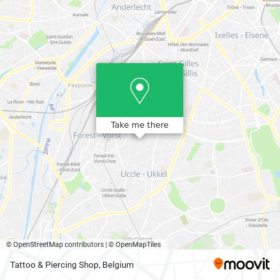 Tattoo & Piercing Shop map