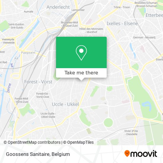 Goossens Sanitaire map