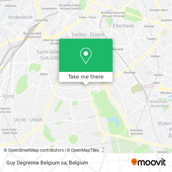 Guy Degrenne Belgium sa map