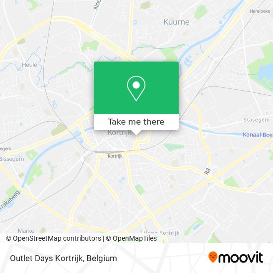 Outlet Days Kortrijk map