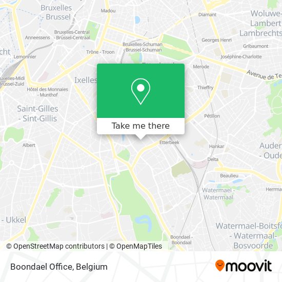 Boondael Office map