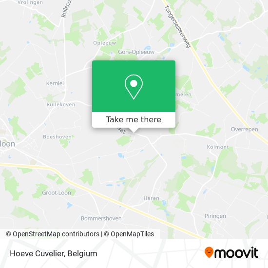 Hoeve Cuvelier map