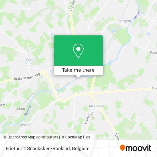 Frietuur 't Snacksken/Roeland map