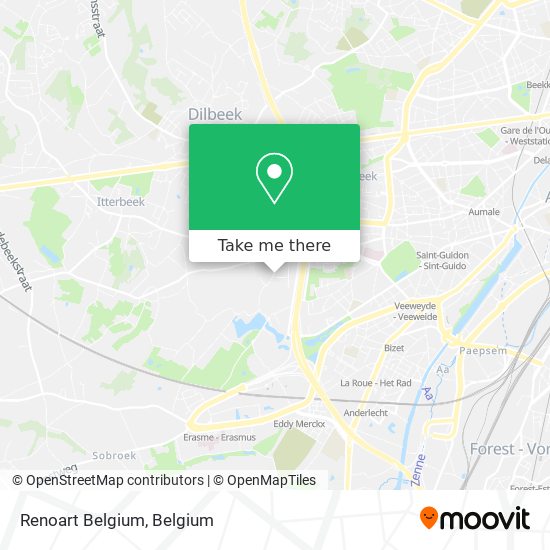 Renoart Belgium map