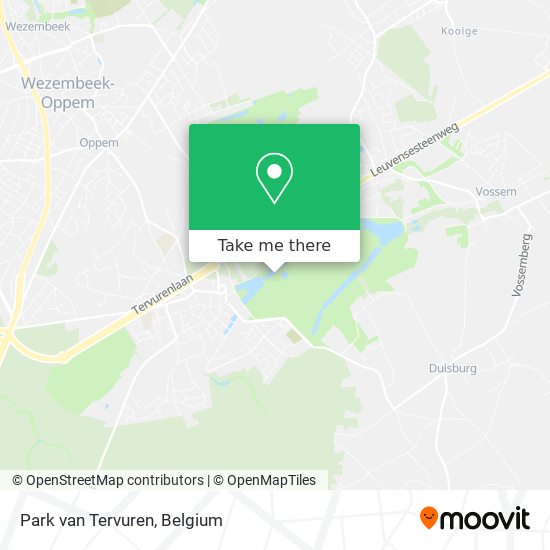 Park van Tervuren map