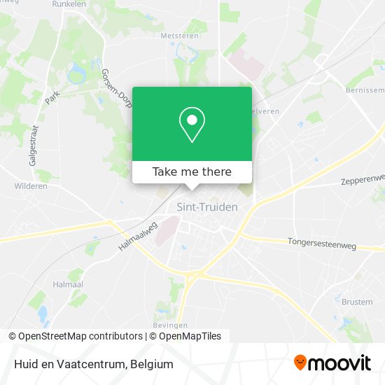 Huid en Vaatcentrum map