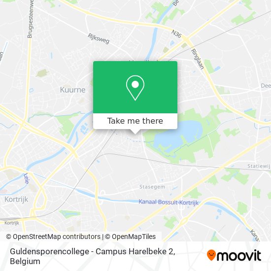 Guldensporencollege - Campus Harelbeke 2 map