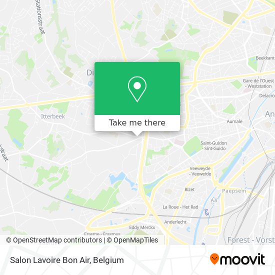 Salon Lavoire Bon Air map