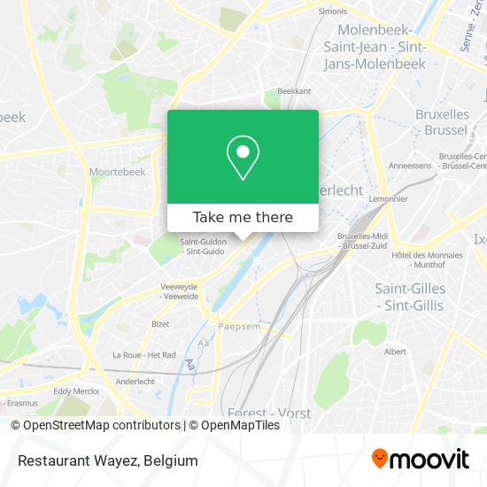 Restaurant Wayez map