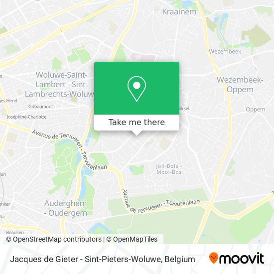 Jacques de Gieter - Sint-Pieters-Woluwe map