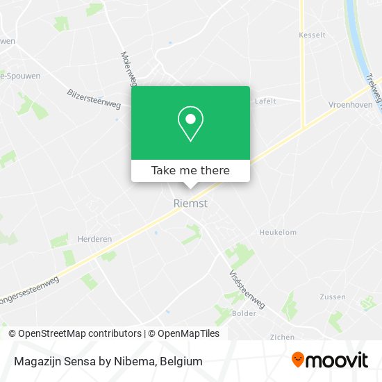 Magazijn Sensa by Nibema map